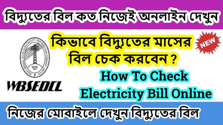বিদ্যুৎ বিল চেক