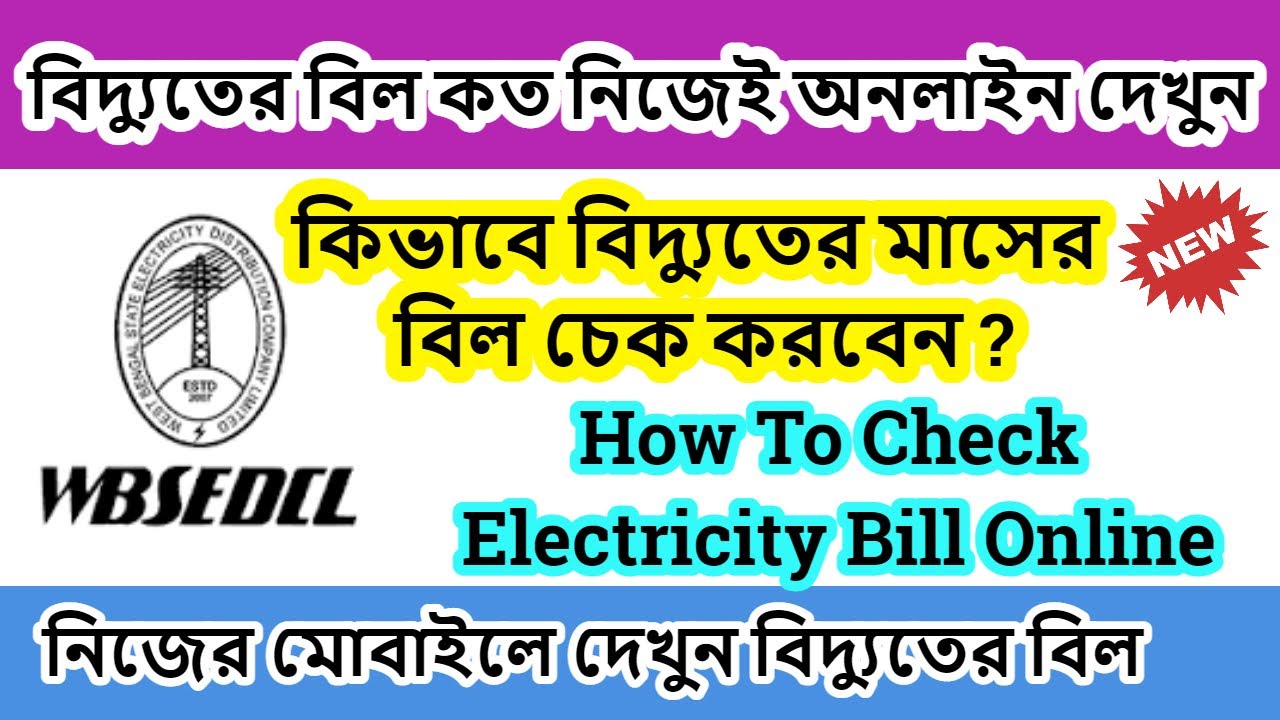 বিদ্যুৎ বিল চেক